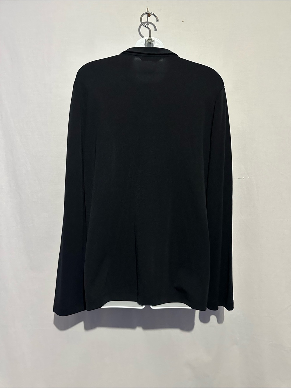 Preston & York Black Button Front Collared Blouse | Women's Size Medium | Career - Picture 2 of 3